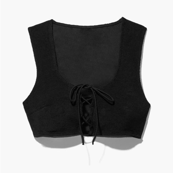 Tied Up In Terry 2pc | Black | XL - Picture 4 of 6